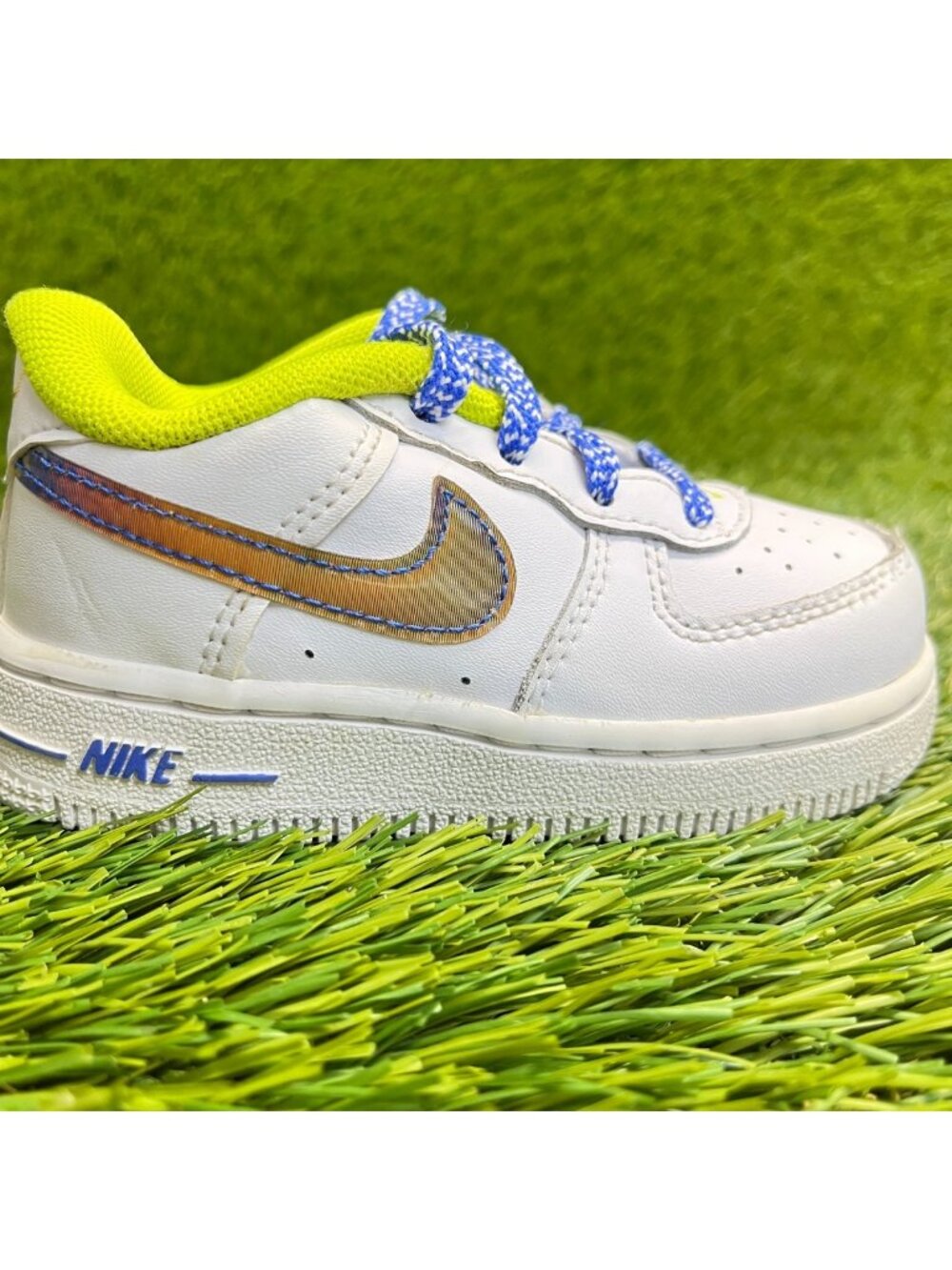 Nike Air Force 1 Low LV8 Toddler Size 6C White‎ Athletic Leather Shoes Sneakers